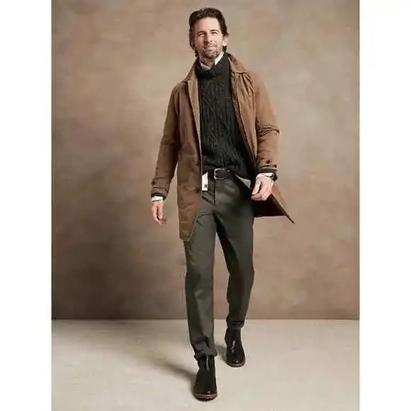 Banana Republic Slim Core Temp pant 44/34 Black - Picture 4 of 6